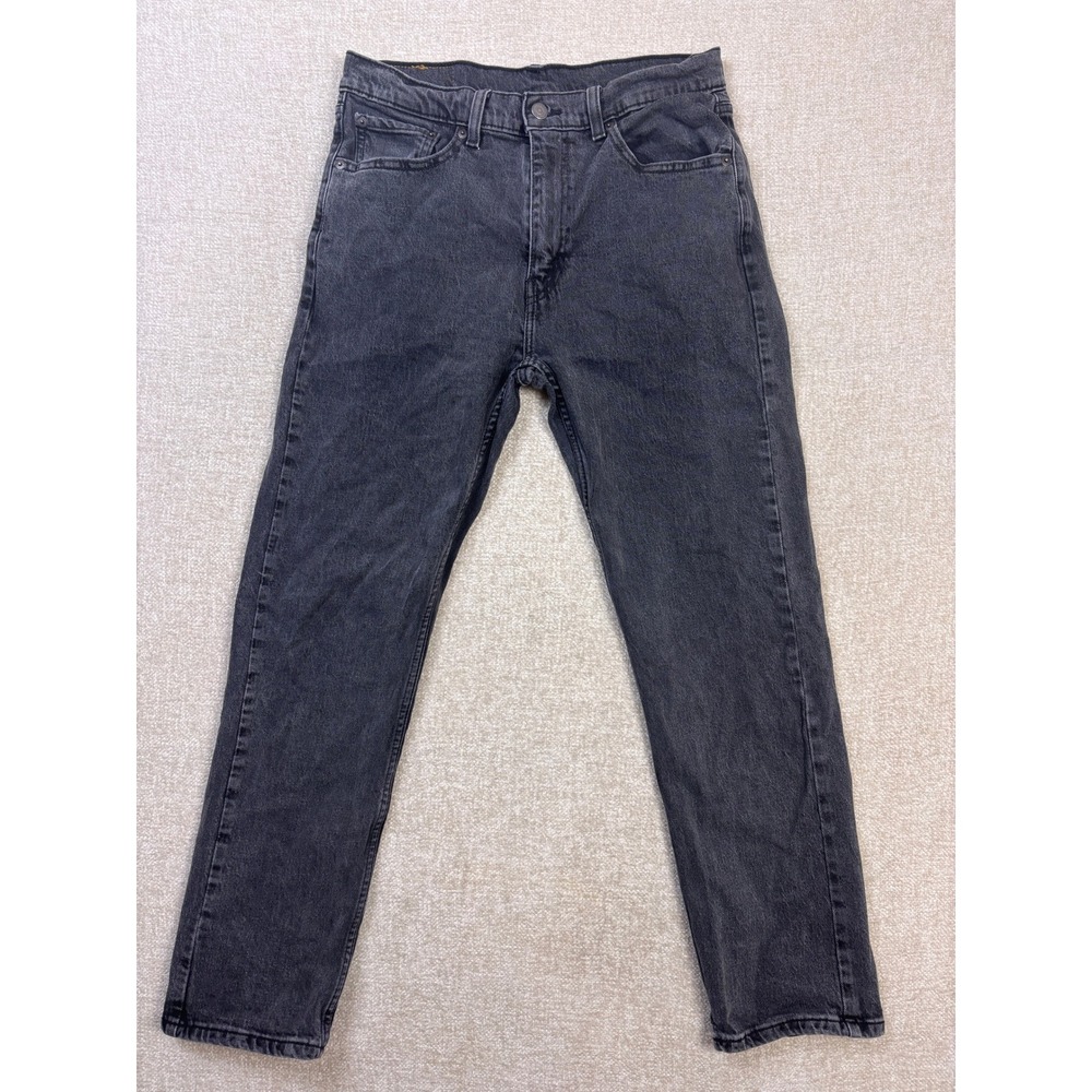 Levis 505 Regular Fit Jeans Mens 33x30 Gray Straight Leg Denim Pants 00505-2200
